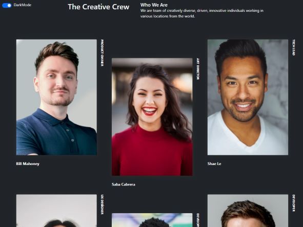 Team Members Page