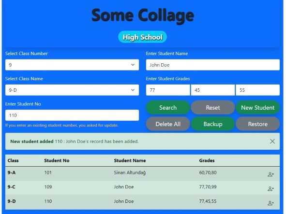 School Registration Form